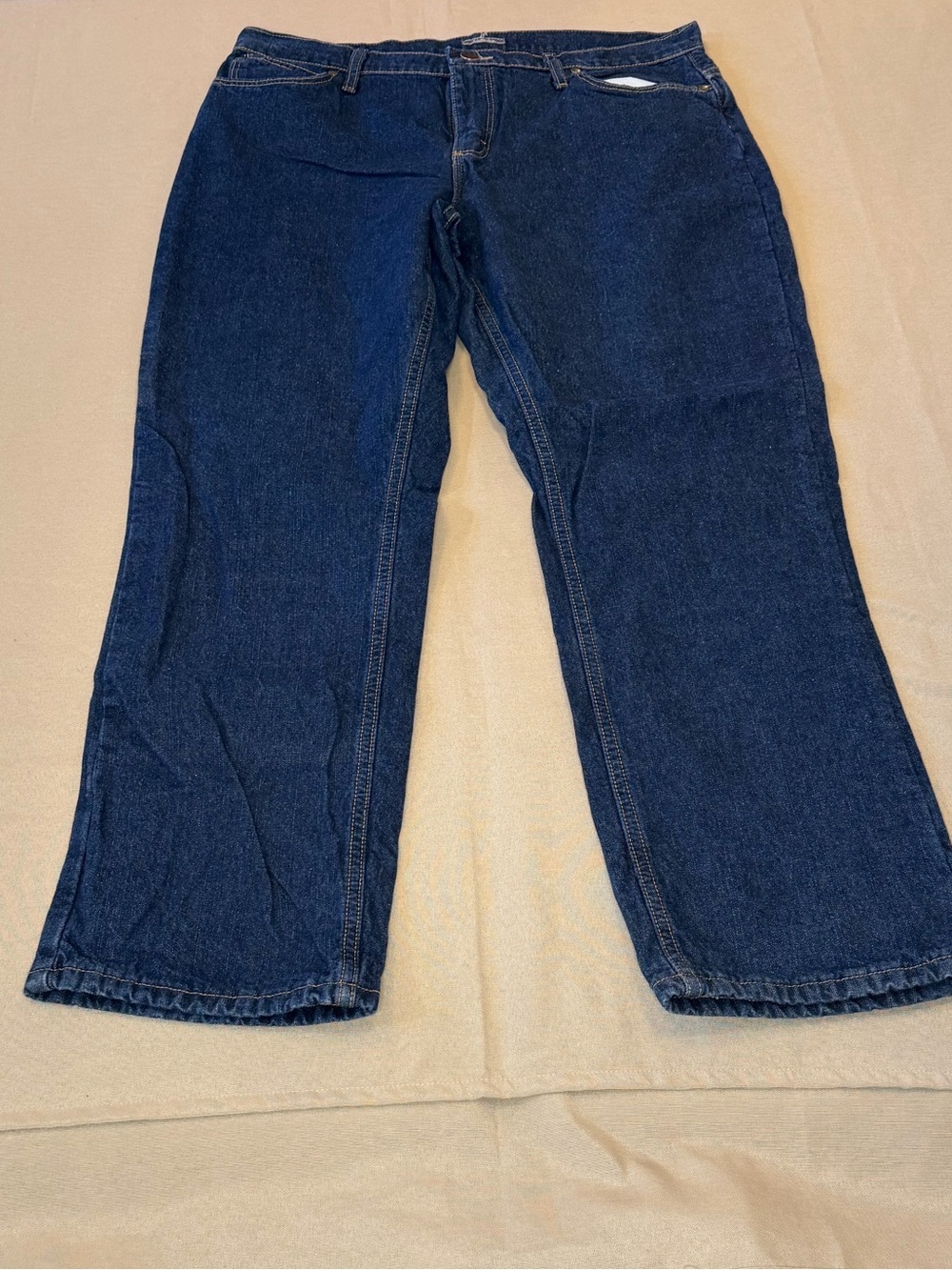 Cabela's Dark Blue Women's Jeans Flannel Lined